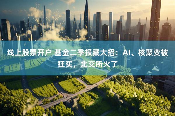 线上股票开户 基金二季报藏大招：AI、核聚变被狂买，北交所火了