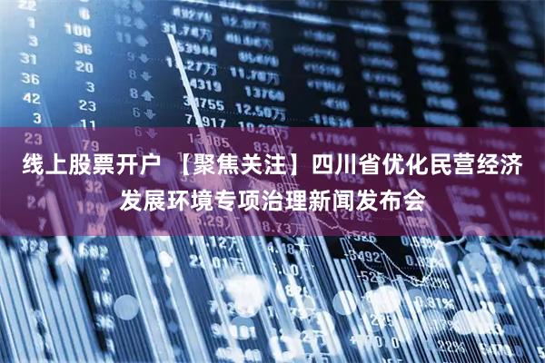 线上股票开户 【聚焦关注】四川省优化民营经济发展环境专项治理新闻发布会